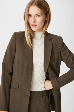 Bundy C&A Business Blazer Damske Tmavo Zelene | 3854CRGMF