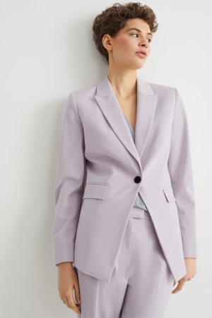 Bundy C&A Business Blazer- Regular Fit 4 Way Stretch Damske Svetlo Nachový | 3097BRIJU