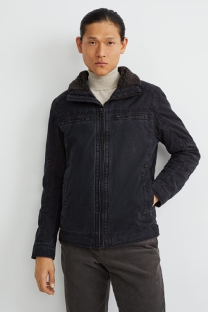 Bundy C&A Jacke Panske Tmavo Modre | 6317PLQDO