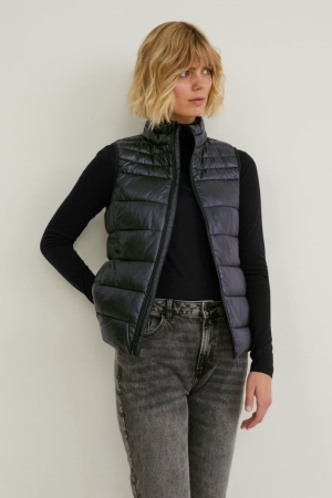 Bundy C&A Prešívané Gilet Bionic-finish®eco Damske Čierne | 0693SJGYC