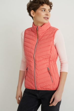 Bundy C&A Prešívané Gilet Damske Ruzove | 7596FVKWX