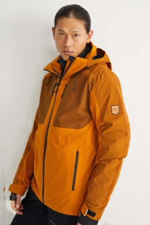 Bundy C&A Ski With Hood Bionic-finish®eco Panske Oranžové | 8629EMHFK