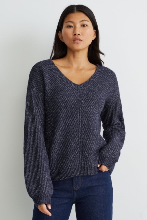 Jumpers C&A Damske Tmavo Modre | 2653XAEJL