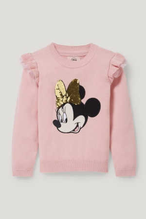 Jumpers C&A Minnie Mouse Shiny Dievcenske Ruzove | 3064MWCOD