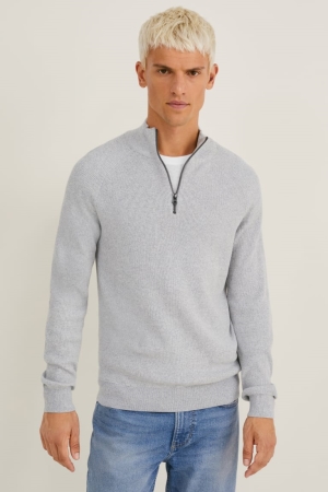 Jumpers C&A Panske Svetlo Siva | 3521ITZMQ