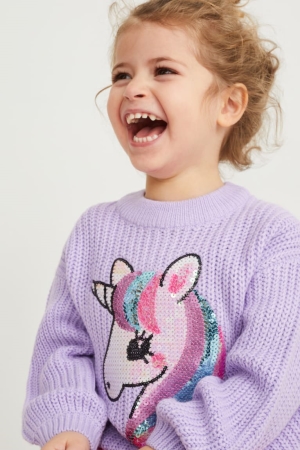 Jumpers C&A Unicorn Shiny Dievcenske Svetlo Nachový | 7831YBVPS