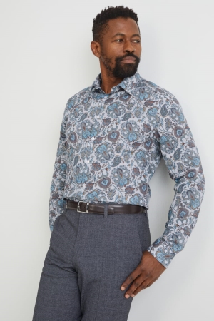 Kosele C&A Business Slim Fit Kent Collar Easy-iron Panske Multicoloured | 4908NGZHP