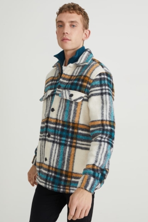 Kosele C&A Check Panske Multicoloured | 3172TWVKH