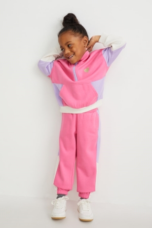 Mikiny C&A Set And Joggers 2 Piece Dievcenske Ruzove | 8305VDCSO