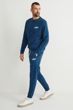 Nohavice C&A Joggers Panske Modre | 4350XRMCO