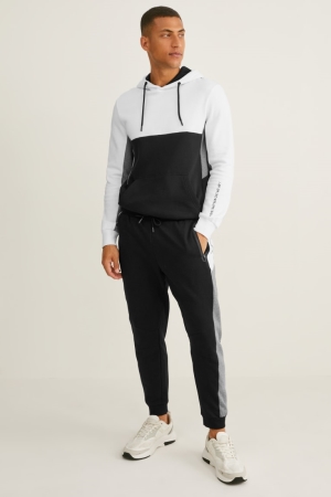 Nohavice C&A Joggers Panske Čierne | 9314LSMTD