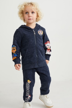 Nohavice C&A Paw Patrol Set Zip-through And Joggers 2 Piece Chlapcenske Tmavo Modre | 4256DLCGA