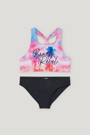 Plavky C&A Bikiny Lycra® Xtra Life™ 2 Piece Dievcenske Svetlo Nachový | 7281WNQKB