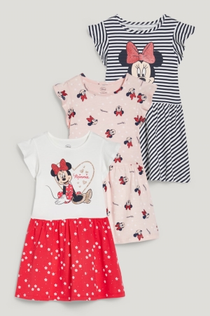 Saty C&A Multipack Of 3 Minnie Mouse Dievcenske Biele Ruzove | 5749WECAU