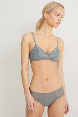 Spodne Pradlo C&A Bralette Polstrované Lycra® Damske Zelene | 7438XMZEG