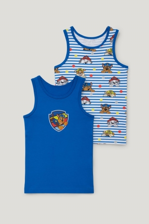 Spodne Pradlo C&A Multipack Of 2 Paw Patrol Vest Organic Bavlnene Chlapcenske Tmavo Modre | 8143VSWKY