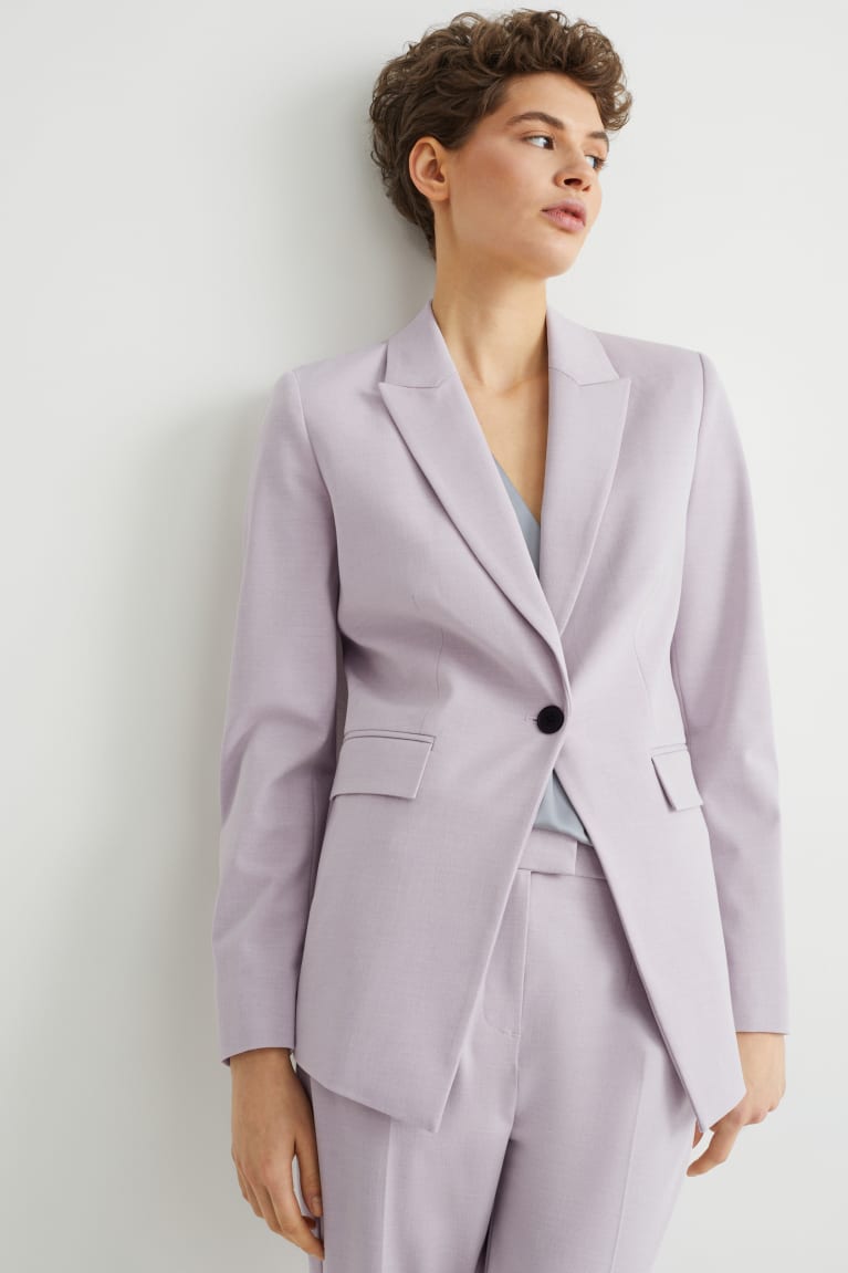 Blejzre C&A Business Blazer- Regular Fit 4 Way Stretch Damske Svetlo Nachový | 5789VCYWN