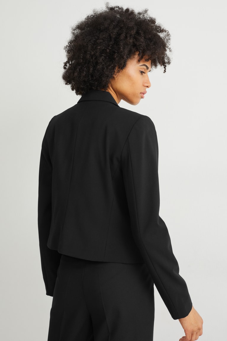 Bundy C&A Blazer- Regular Fit With Recycled Polyester Damske Čierne | 6297WJVCQ