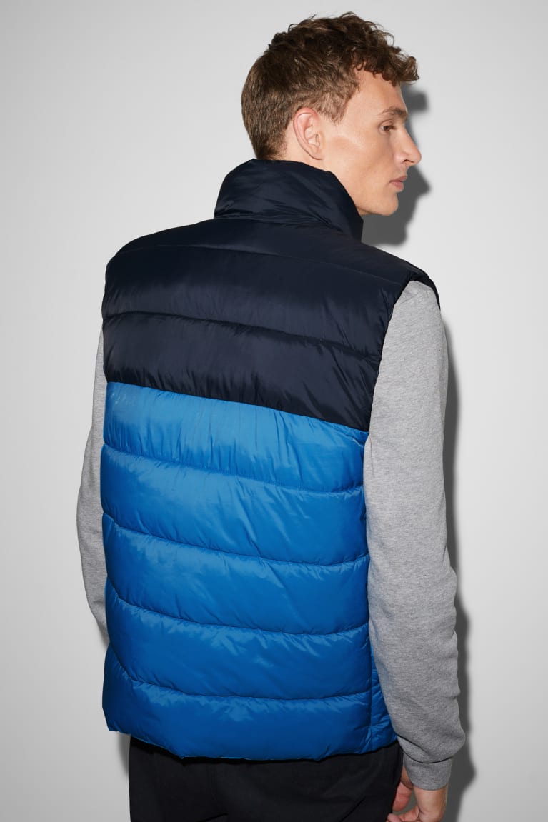 Bundy C&A Clockhouse Prešívané Gilet Recycled Panske Modre | 6247JFOTC