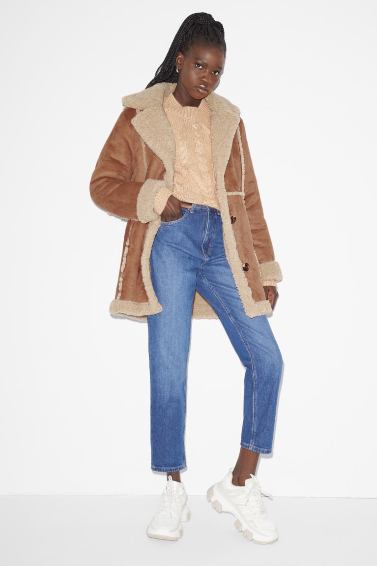 Bundy C&A Clockhouse Shearling Faux Semisove Damske Havanna | 8031NQLIJ