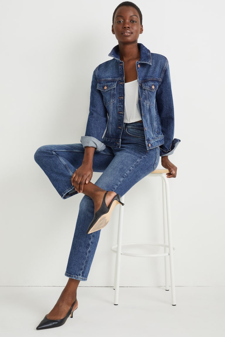 Bundy C&A Denim Lycra® With Recycled Bavlnene Damske Modre | 3840RGVYE