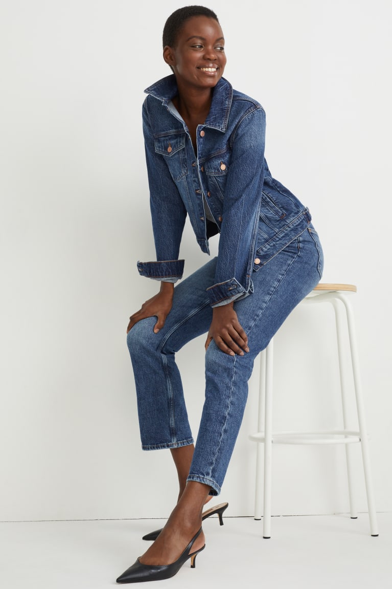 Bundy C&A Denim Lycra® With Recycled Bavlnene Damske Modre | 3840RGVYE