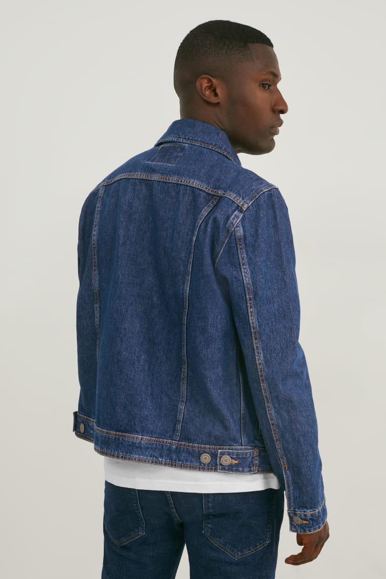 Bundy C&A Denim Panske Modre Tmavo Modre | 4783FPVZI