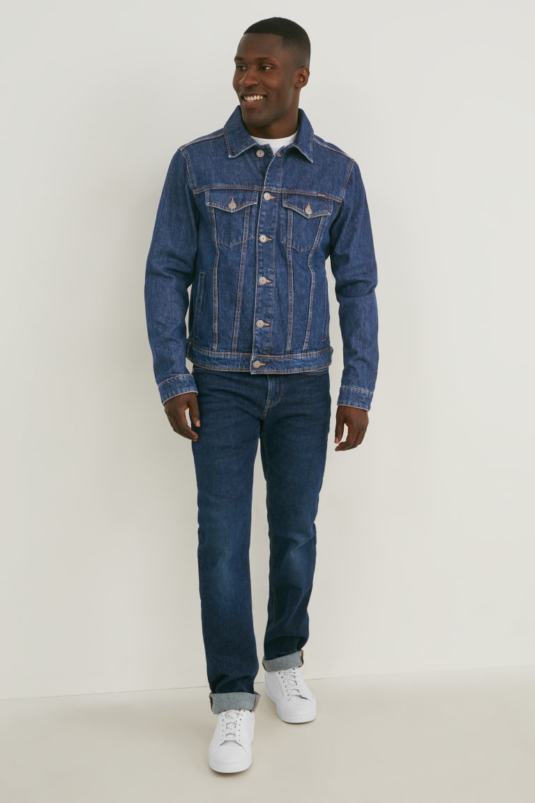 Bundy C&A Denim Panske Modre Tmavo Modre | 4783FPVZI