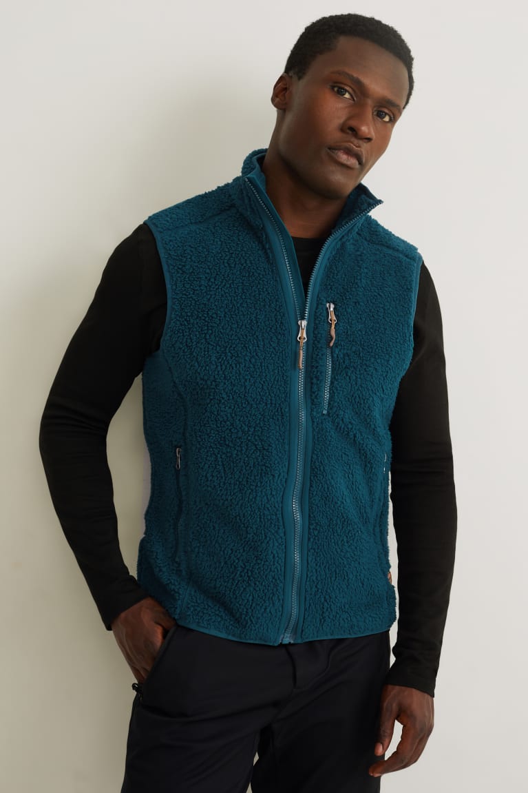 Bundy C&A Fleece Gilet Thermolite® Ecomade Recycled Panske Tyrkysové | 9812OGFUD