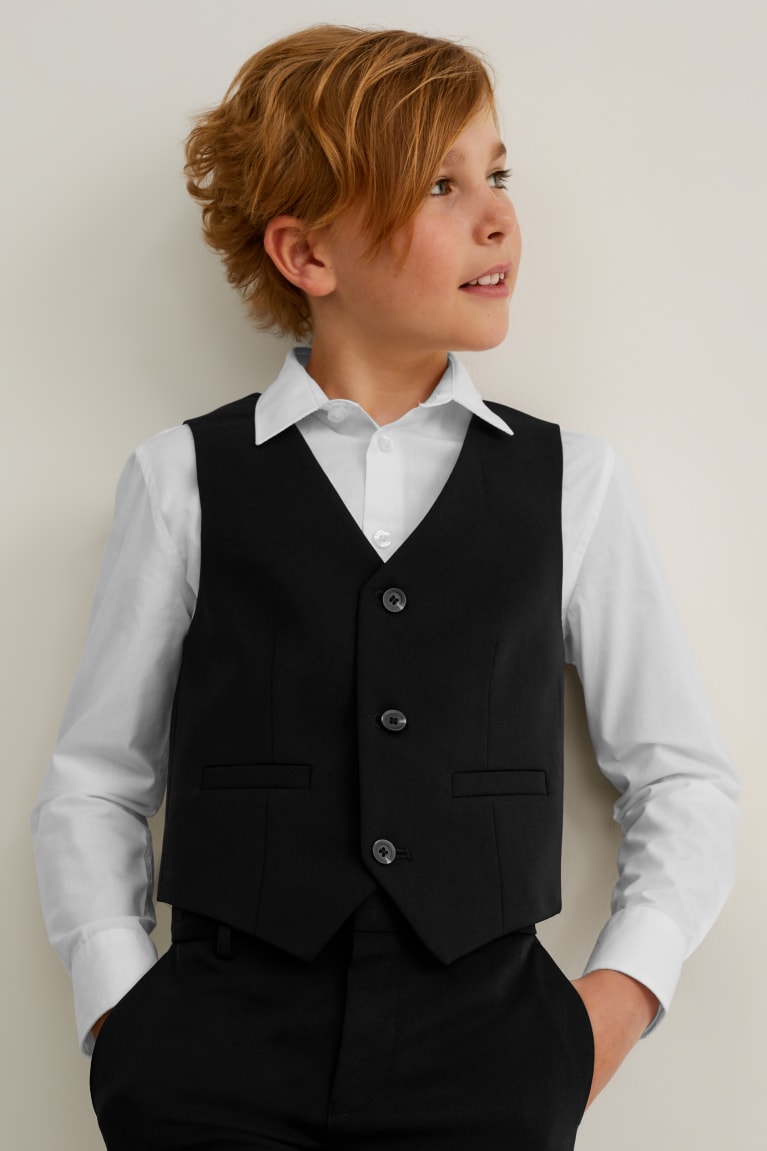 Bundy C&A Mix-and-match Suit Waistcoat Dievcenske Čierne | 8015TGFXN