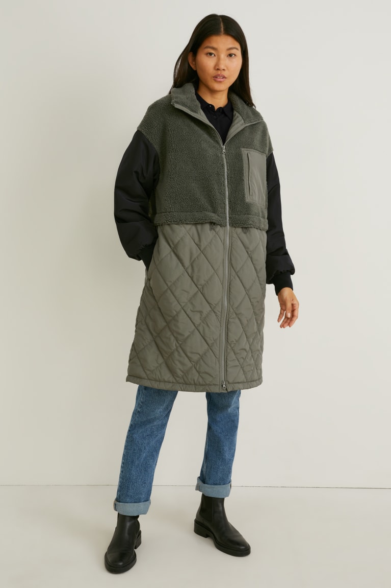 Bundy C&A Parka Recycled Damske Tmavo Zelene | 1384DAESZ