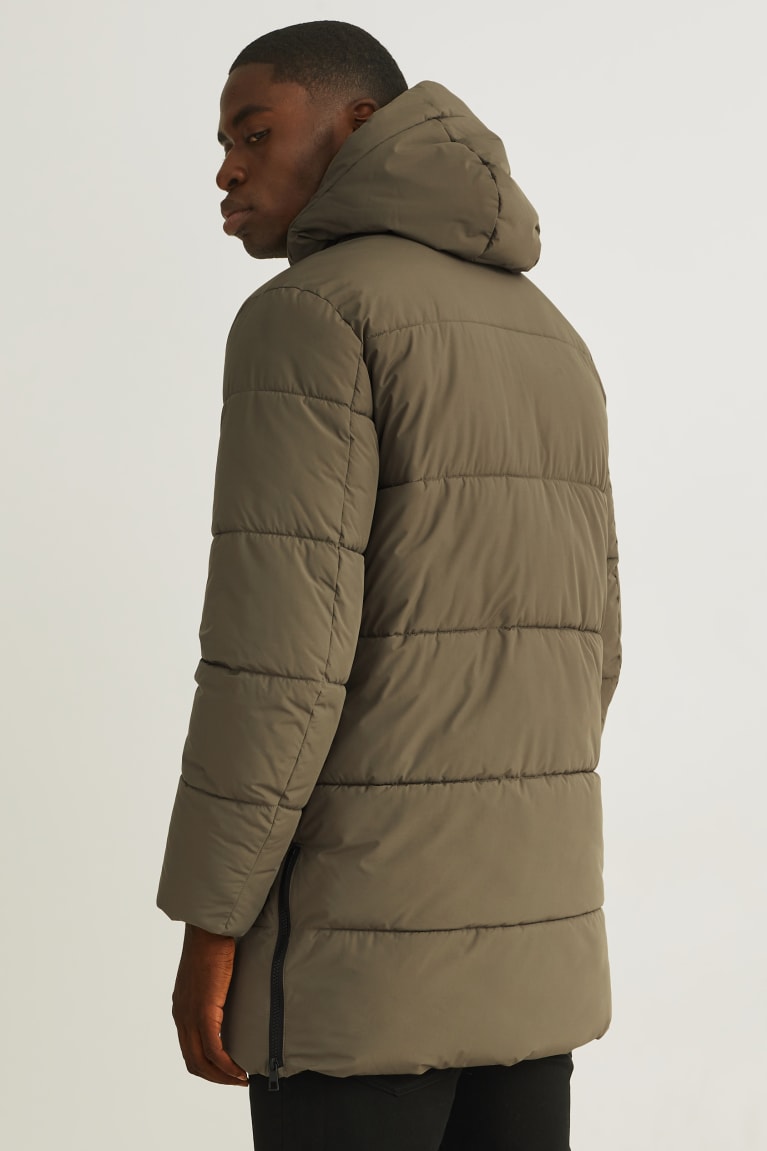 Bundy C&A Parka With Hood Panske Tmavo Zelene | 8675IJKTE