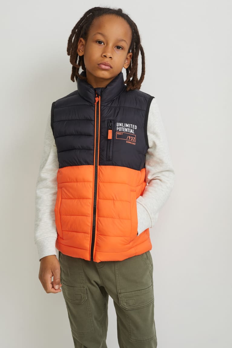 Bundy C&A Prešívané Gilet Recycled Dievcenske Oranžové | 4780CBKWR