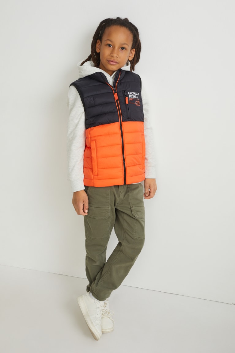 Bundy C&A Prešívané Gilet Recycled Dievcenske Oranžové | 4780CBKWR