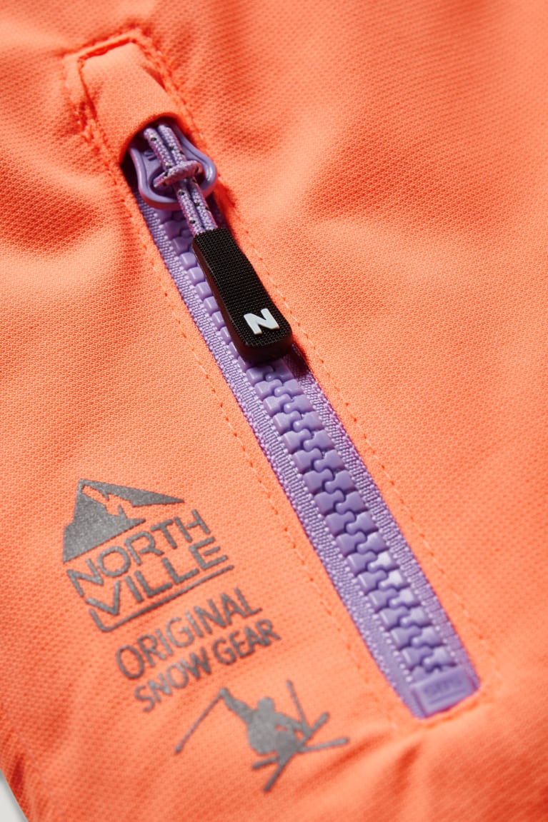 Bundy C&A Ski With Hood Dievcenske Biele Oranžové | 2395QSTIX