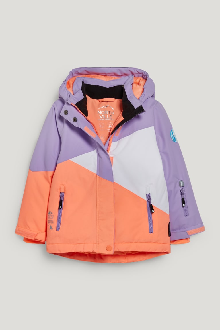 Bundy C&A Ski With Hood Dievcenske Biele Oranžové | 2395QSTIX