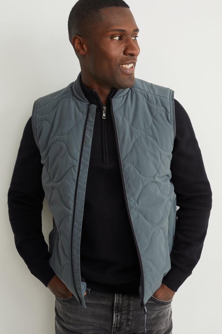 Bundy C&A Technical Gilet 4 Way Stretch Panske Tmavo Zelene | 4859LQRAF