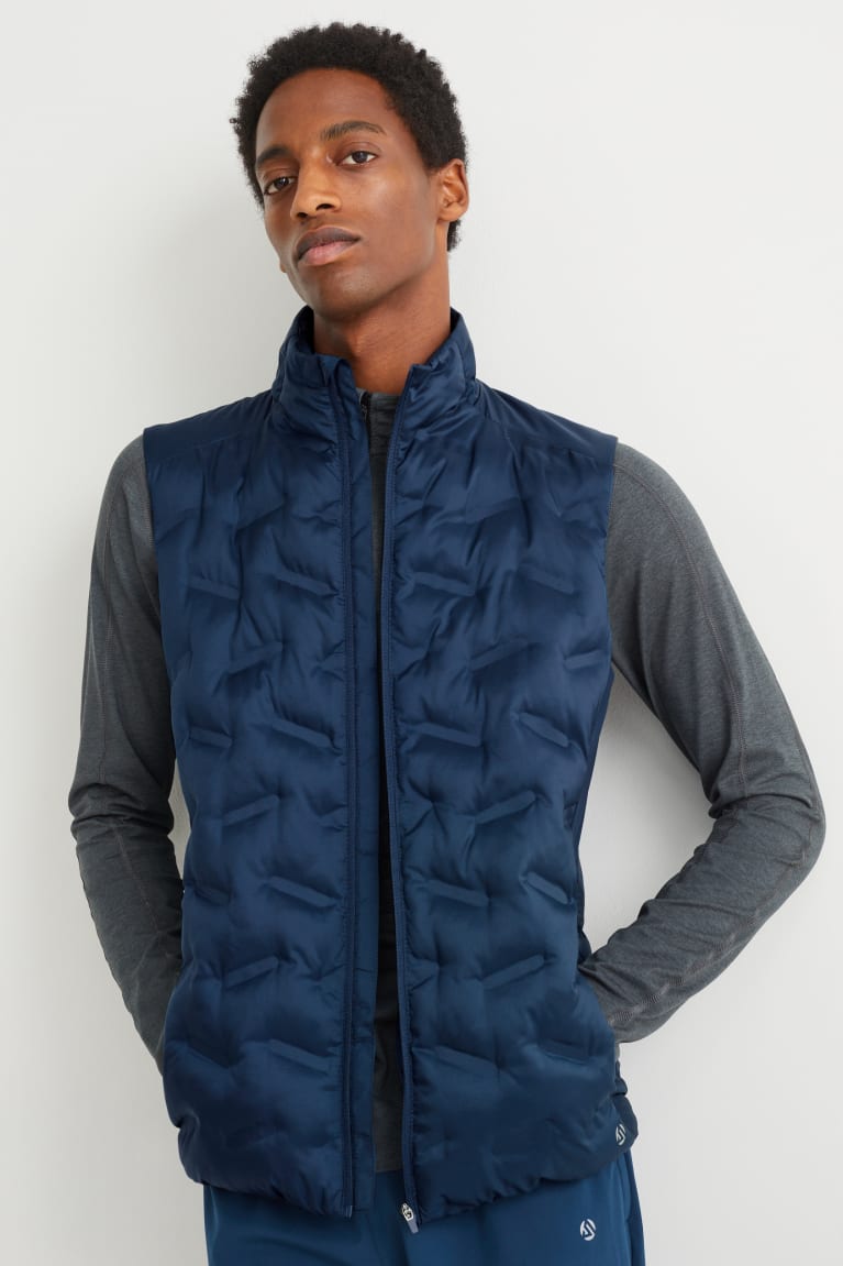 Bundy C&A Technical Prešívané Gilet Recycled Panske Tmavo Modre | 2359RCAOH