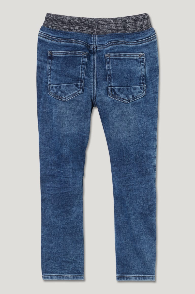 Džínsy C&A Curved Jog Denim Organic Bavlnene Chlapcenske Modre Siva | 6489NAELZ