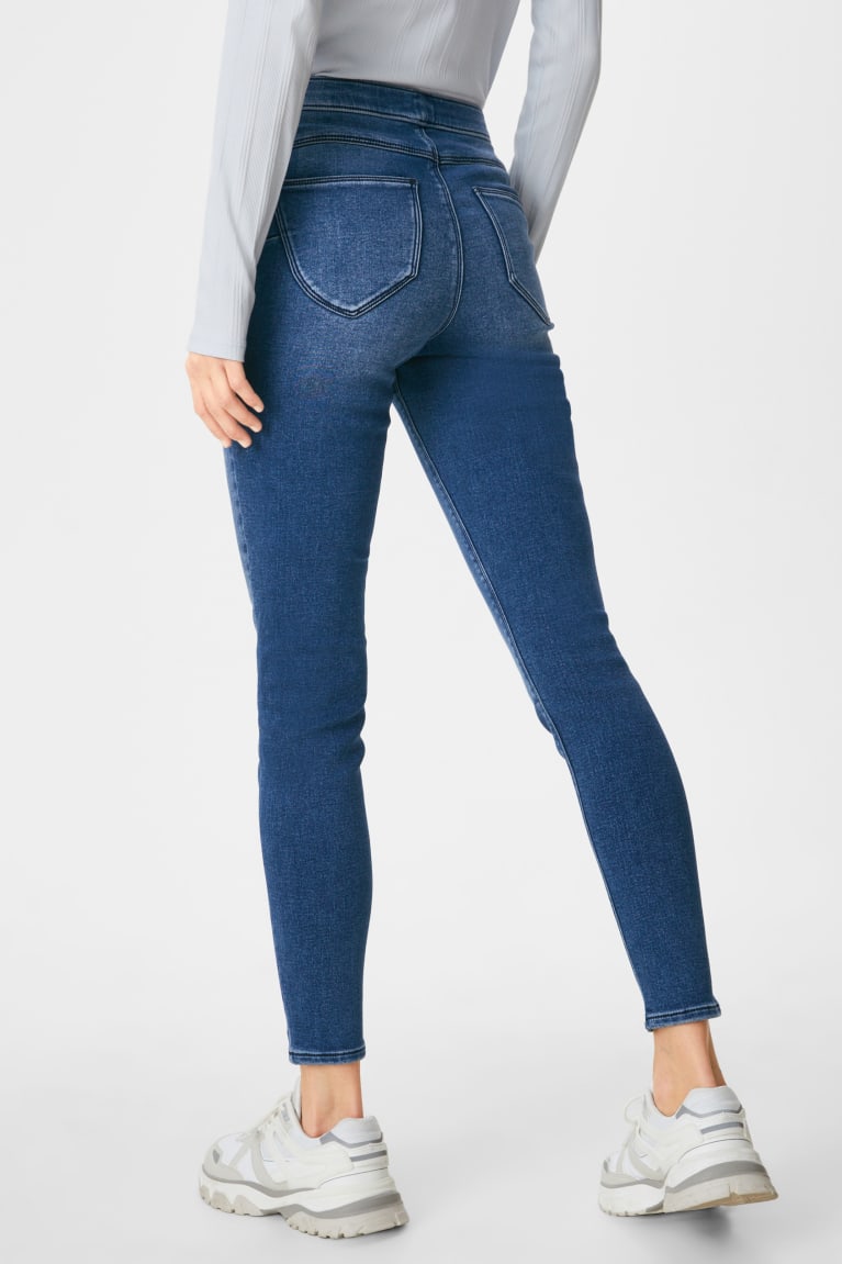 Džínsy C&A Jegging Thermal Jeggings Push-up Effect Damske Modre | 5013KDRPS