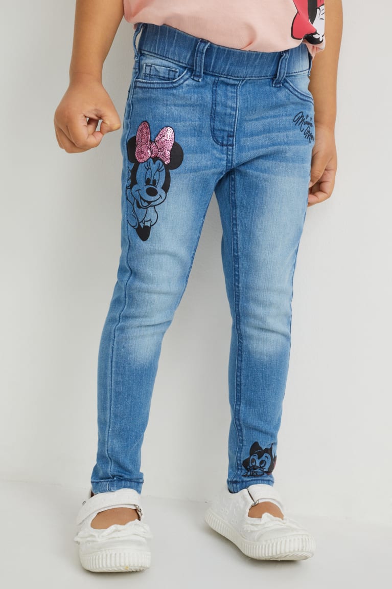 Džínsy C&A Minnie Mouse Jegging Dievcenske Modre | 4091KXYCS