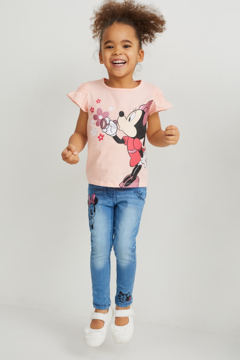 Džínsy C&A Minnie Mouse Jegging Dievcenske Modre | 4091KXYCS