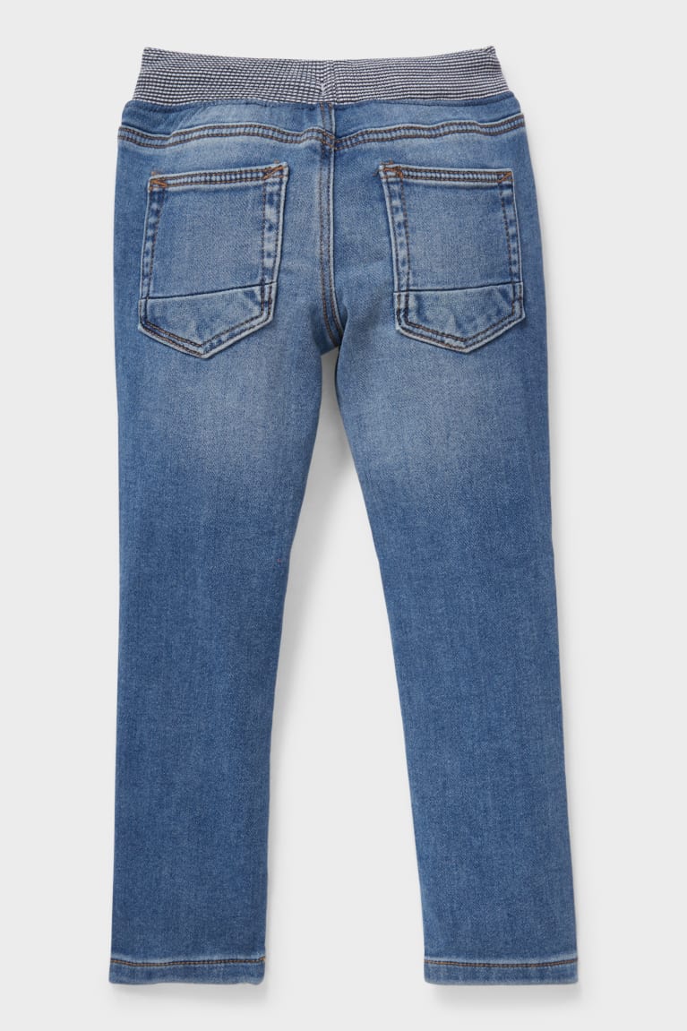 Džínsy C&A Slim Jog Denim Organic Bavlnene Chlapcenske Modre Svetlo Modre | 3614ZANXW