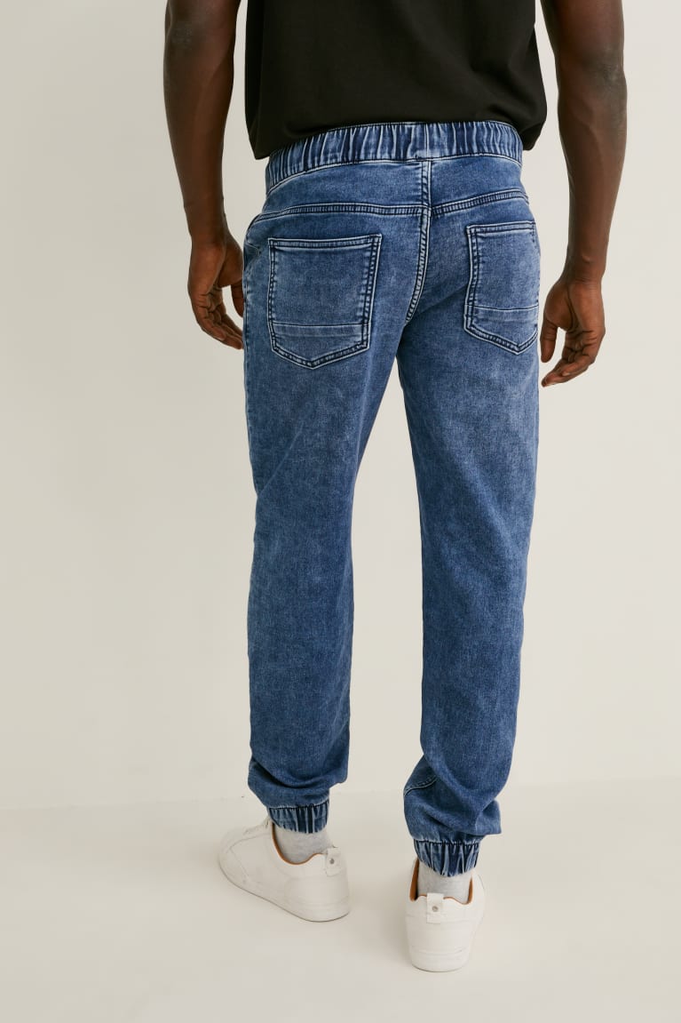 Džínsy C&A Tapered Flex Jog Denim Panske Modre Tmavo Modre | 2913SVJTW