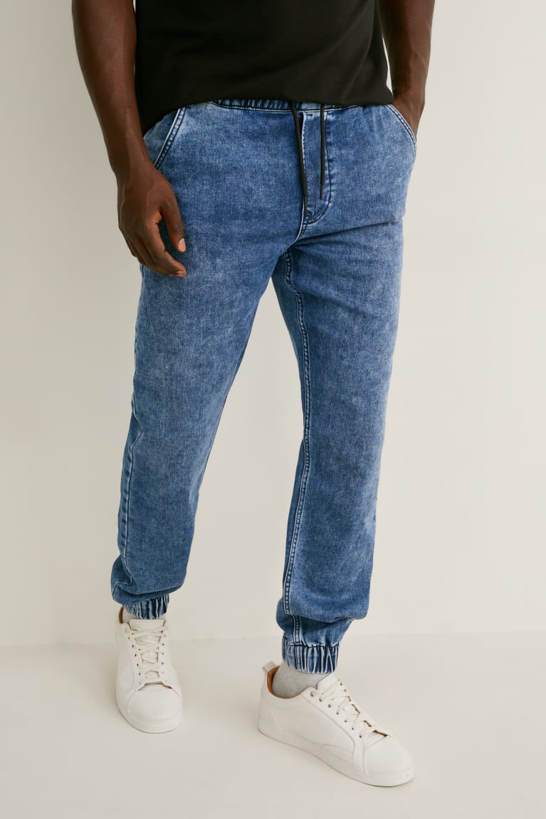 Džínsy C&A Tapered Flex Jog Denim Panske Modre Tmavo Modre | 2913SVJTW