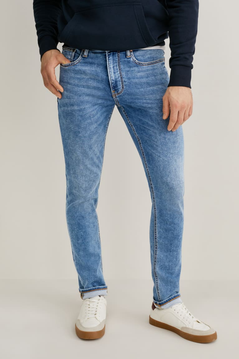 Džínsy C&A Vychudnutý Flex Jog Denim Lycra® Panske Modre | 8126WRLOG