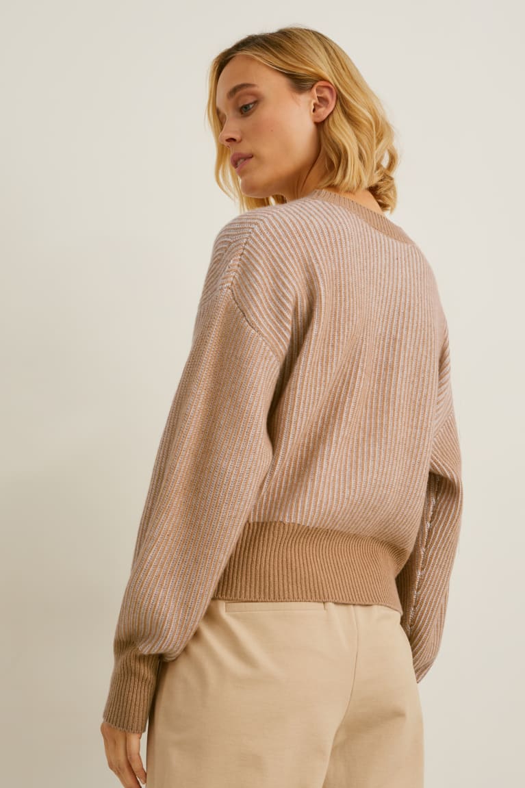 Jumpers C&A Cashmere Damske Svetlo Hnede | 3056QYEZH