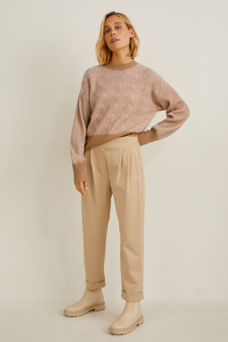 Jumpers C&A Cashmere Damske Svetlo Hnede | 3056QYEZH