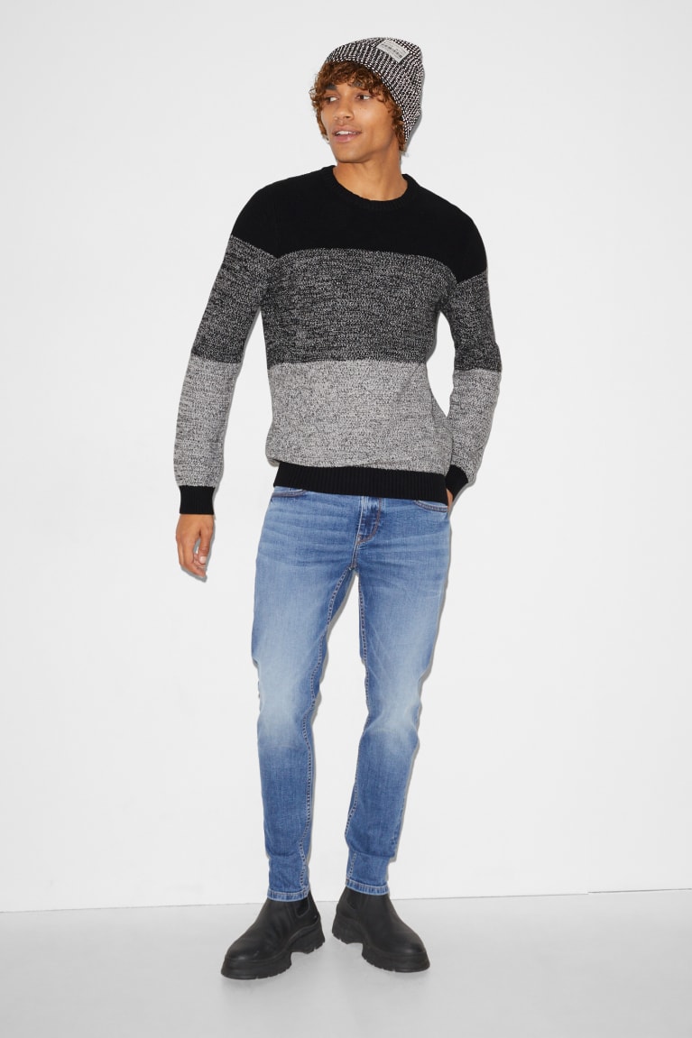 Jumpers C&A Clockhouse Panske Čierne Siva | 1349BEAVU