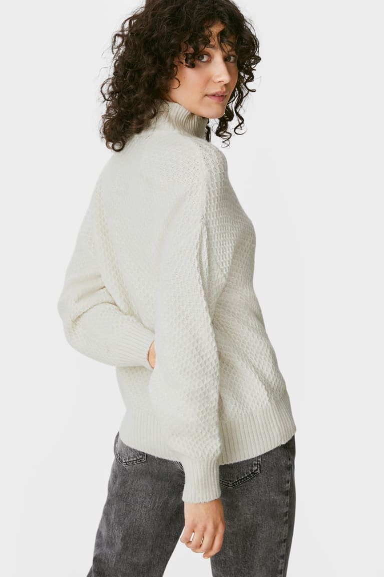 Jumpers C&A Damske Biele | 1238ZSMLN